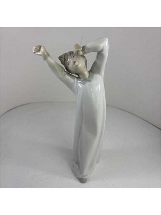 Lladró Other - LLADRO, Boy Stretching Yawning Porcelain Figurine Made In Spain See Last Pic